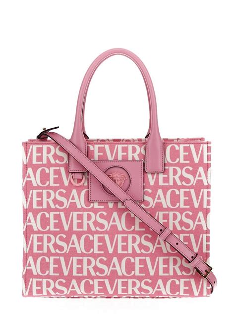 pink versace tote|versace tote bag authentic.